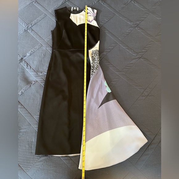3.1 Phillip Lim 2014 FW Runway dress 2 black/white/purple/floral - Picture 10 of 12